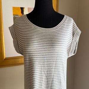 Athleta Ease Up Sweatshirt Striped Dress